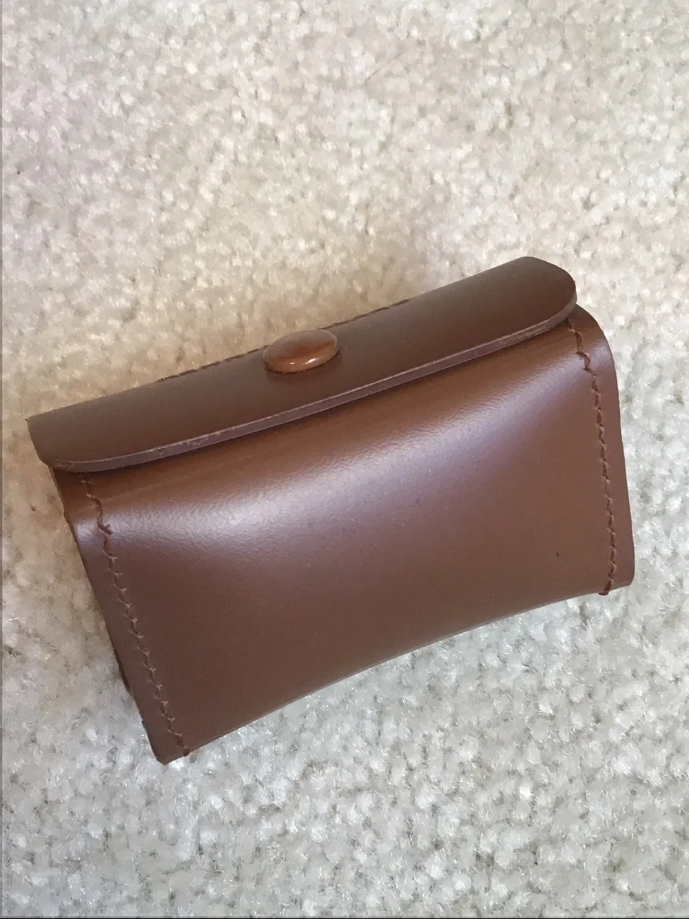 Vintage Kern-Paillard Bolox Lens Case, Genuine Brown Leather